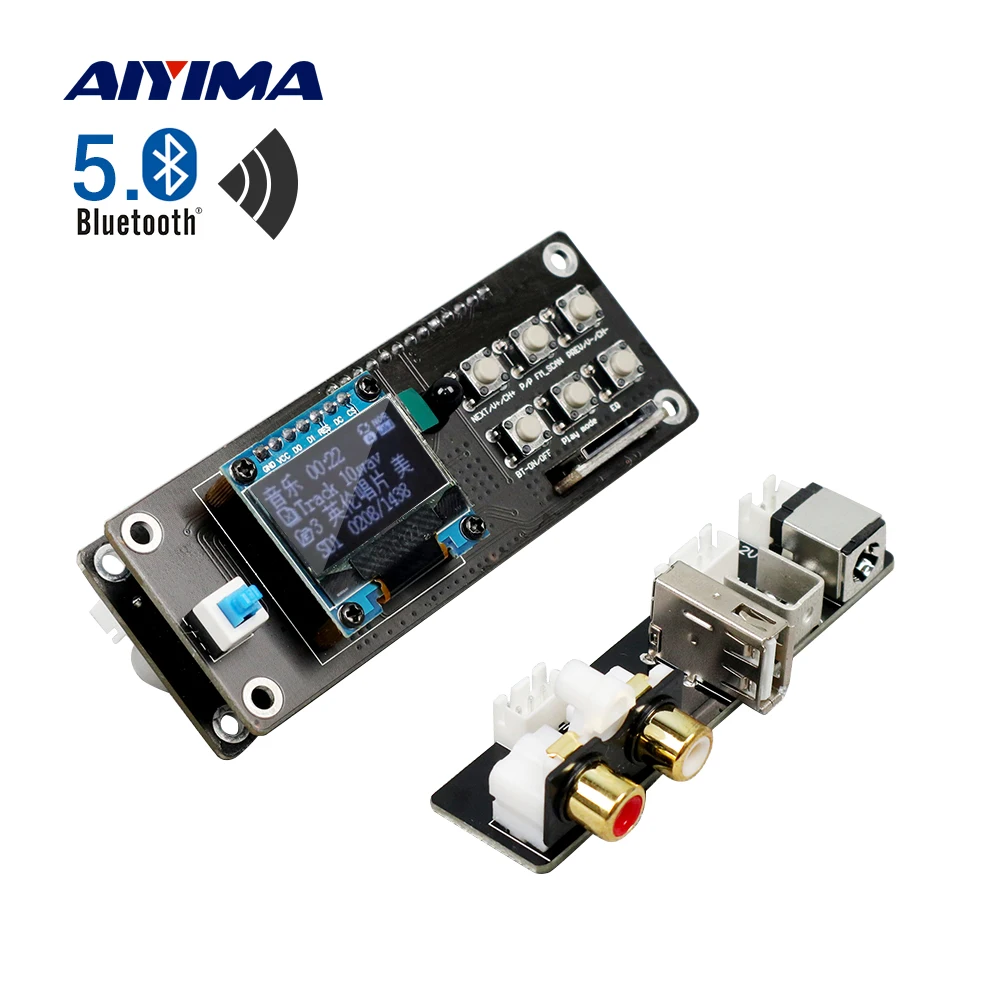 

AIYIMA Bluetooth 5.0 MP3 Decoder DAC Sound Card Lossless Music Player WAV FLAC APE Decoding USB TF Card FM