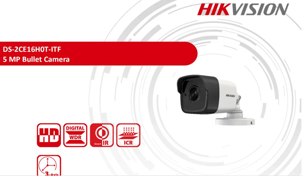 Hikvision 5MP фиксированная мини пуля камера DS 2CE16H0T ITF CCTV TVI/AHD/CVI/CVBS 4 в 1|Камеры
