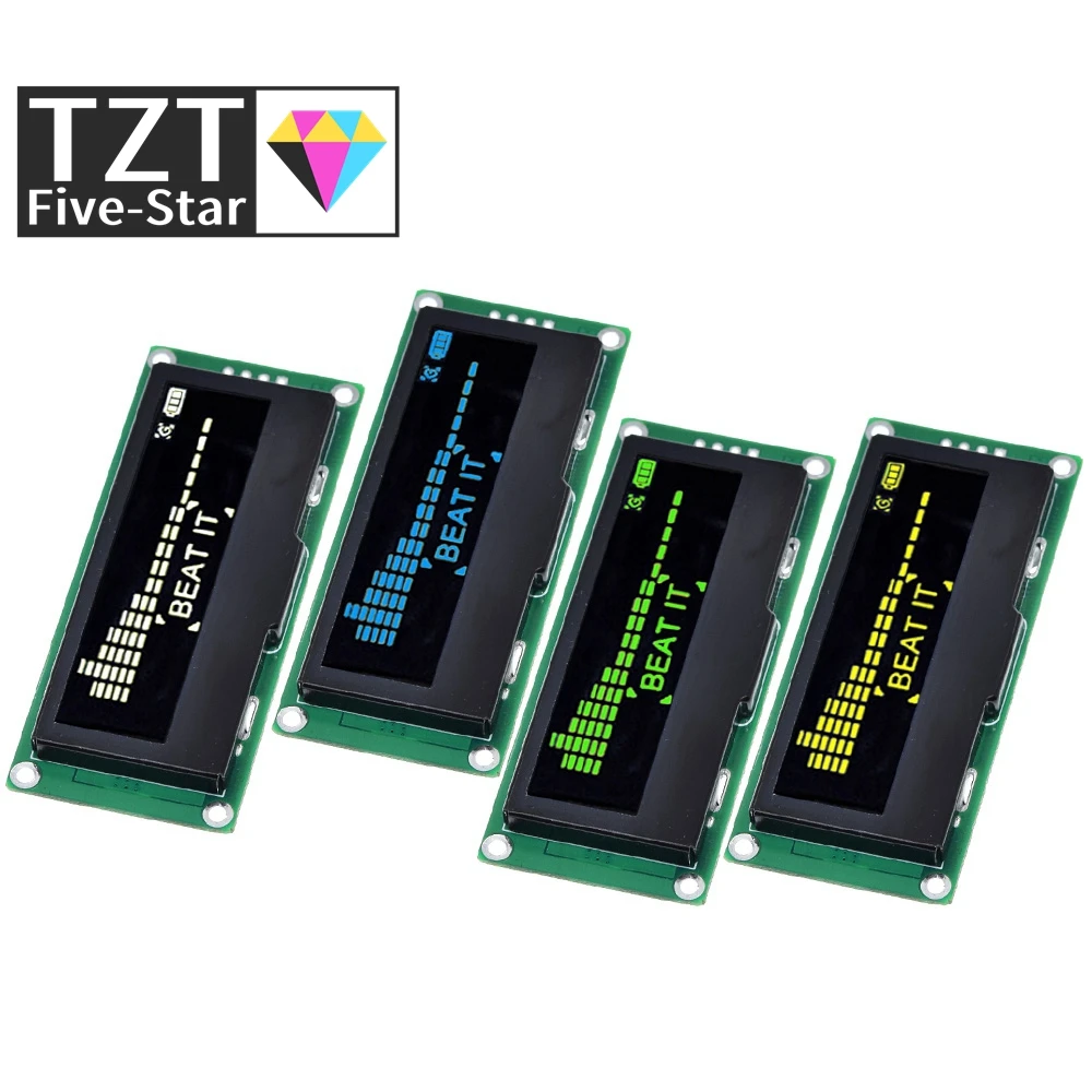 

2.23 inch 4P IIC White/Yellow/Blue/Green OLED Screen with Adapter Board Module SSD1305 Drive IC 128*32 IIC Interface For arduino