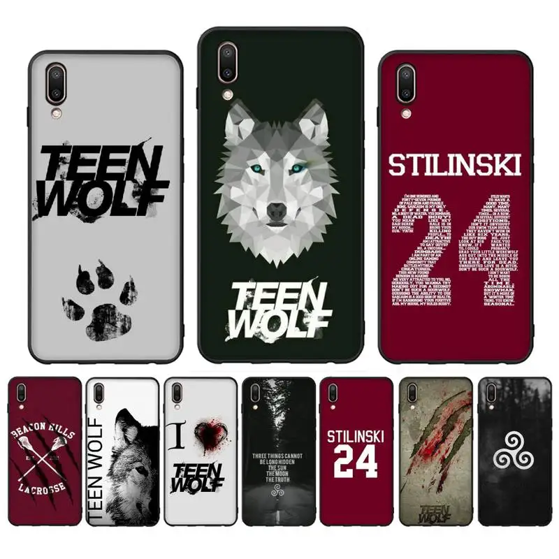 

Teen Wolf 24 Phone Case For Oppo Reno Realme C3 6Pro Cover For vivo Y91C Y17 Y19 Funda Capa