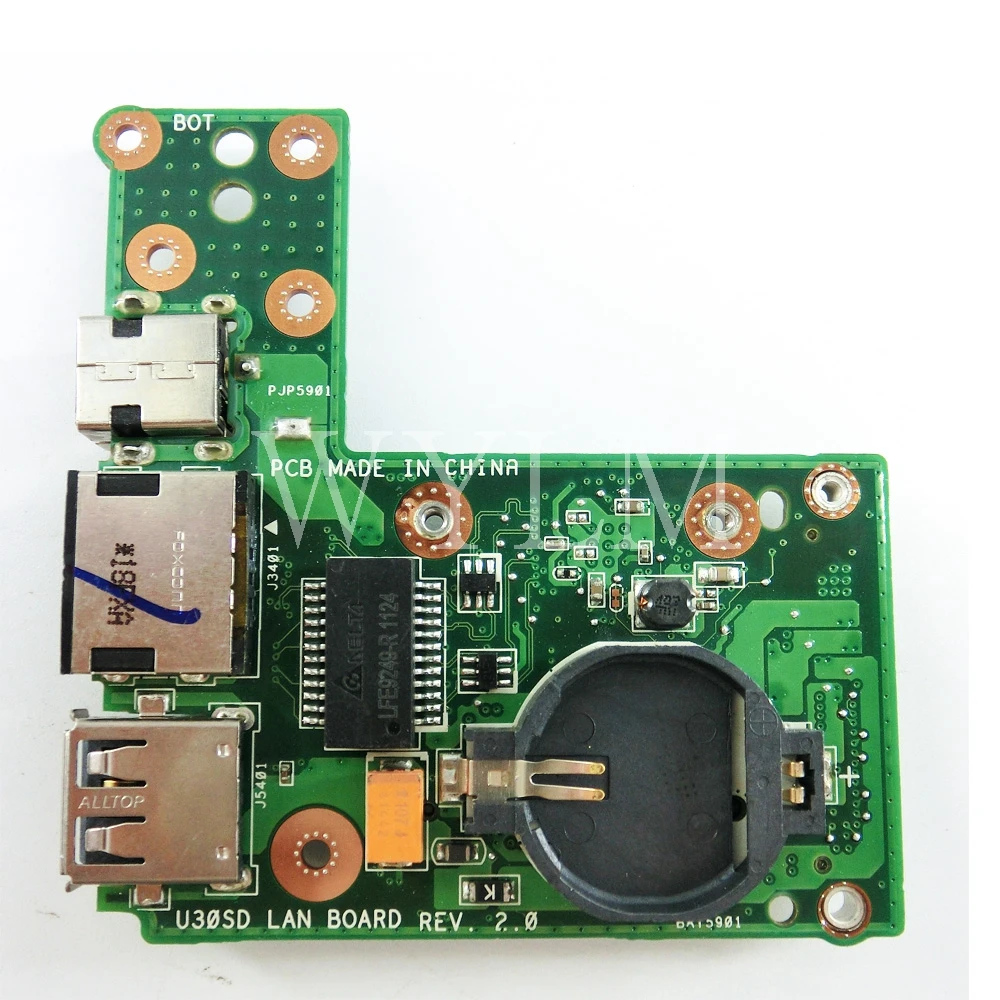 U30SD LAN плата REV2.0 для ASUS U30S USB боковая Ethernet питания материнская ноутбука 60 N3ZLA1000