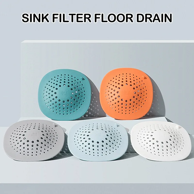 

Household Kitchen Sink Filter Shower Drain Hair Catcher Stopper Bathroom Floor Drain Cover Universal Anti-clogging Sink Strainer