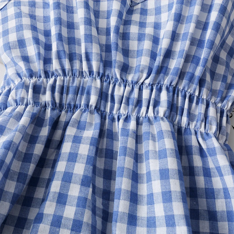 

2020 New Summer Women Dress V-Neck Plaid Strap Dress Sleeveless Beach Long Elegant Vintage Party Dresses Vestidos P555