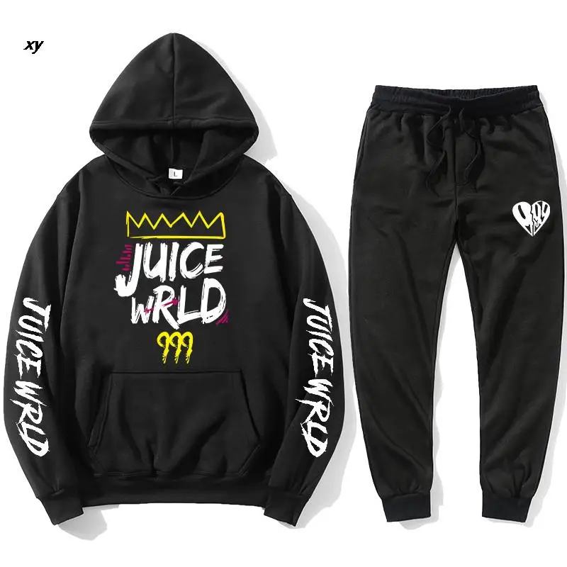 

2021 juice wrld Hoodie men's and women's Sweatshirt autumn and winter Hoodie Harajuku hip hop casual Hoodie high quality wool Pu
