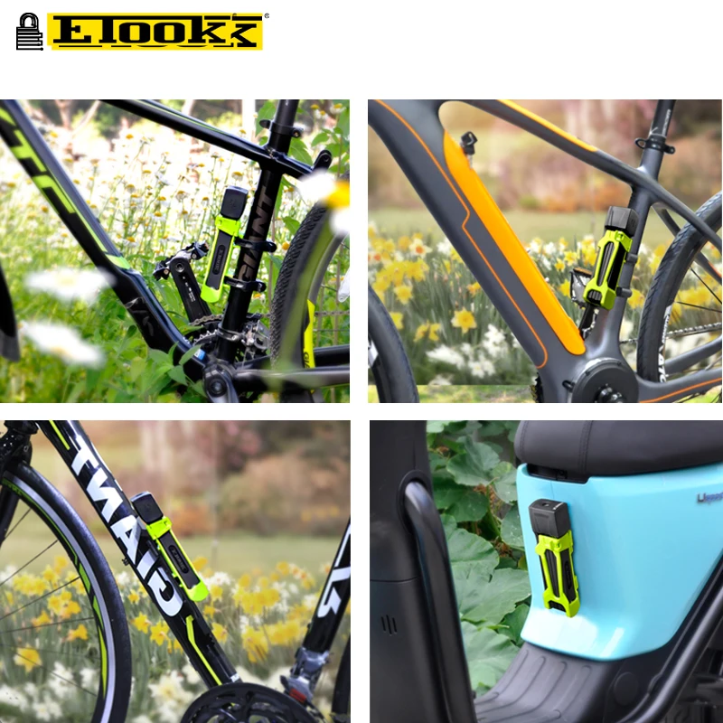 Etook складной замок для горного и дорожного велосипеда Противоугонный мощный