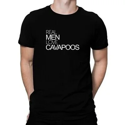 

Real men love Cavapoos Bold T-shirt