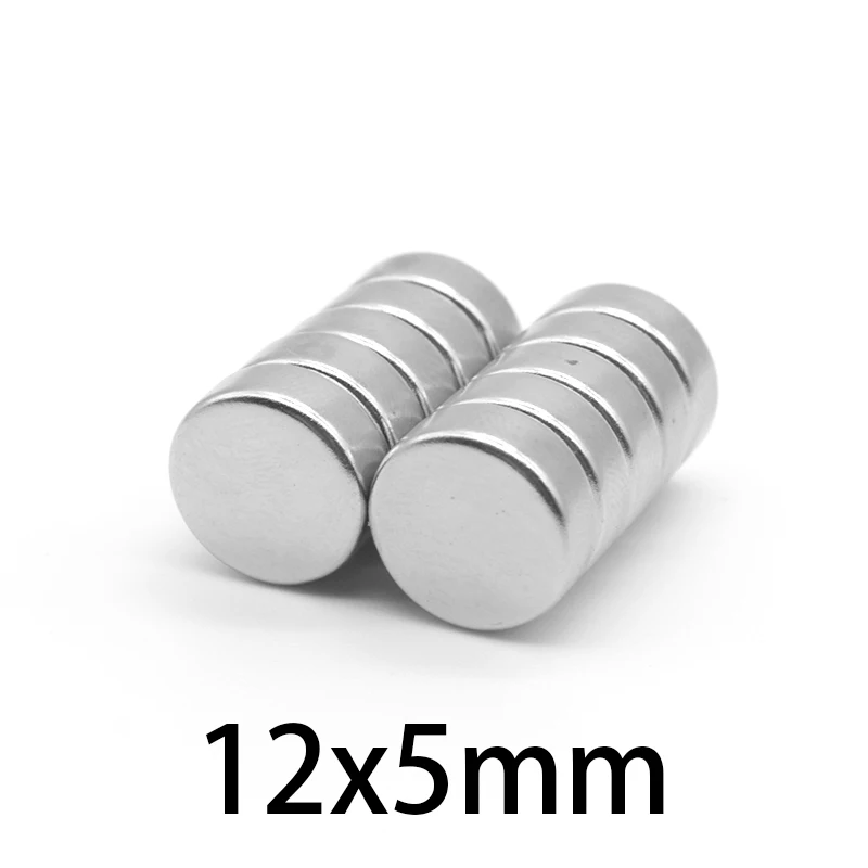 

10-400 pcs 12x5 Powerful Magnetic Magnets disc 12mmx5mm Round Permanent Magnet 12x5mm Neodymium Magnet Strong 12*5