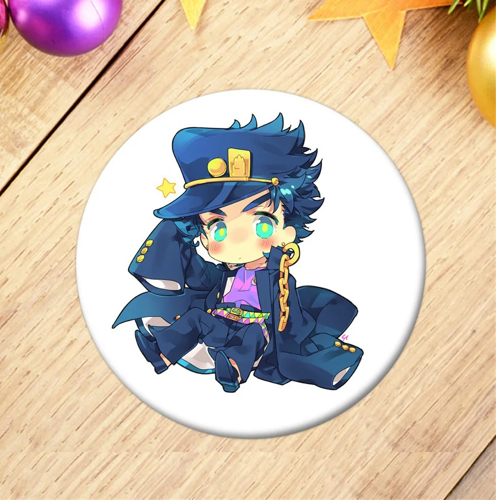 2 ; аниме «Jojo невероятное приключение значок косплея брошка мультфильм шпильки ювелирной коллекции Выпускной подарок рюкзаки кнопки для одежды - Окраска металла: 2