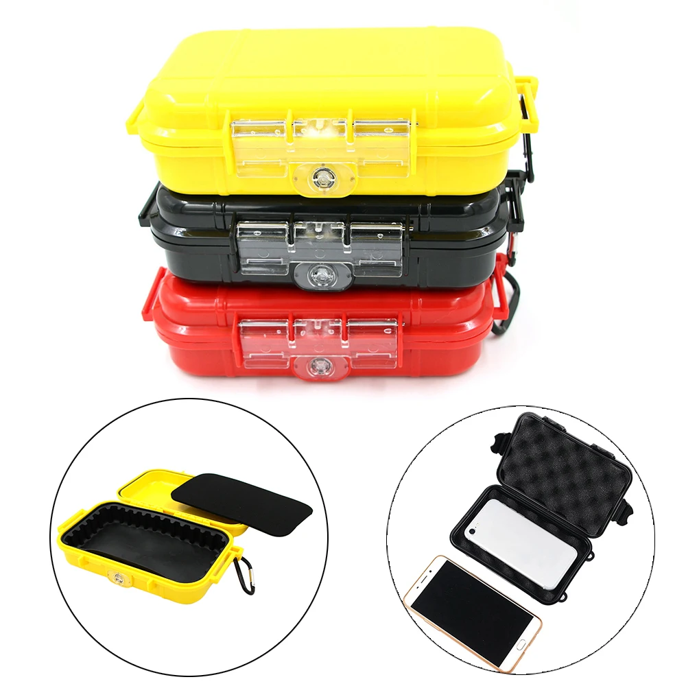 

155*85*45mm Outdoor Organizer Shockproof Waterproof Storage Box Small Jewelry Travel Container Storage Box Sealed Flip Carry Box