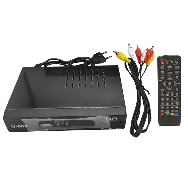 DVB-T2 HD 1080P телеприставка ТВ приёмник коробка 3D цифрового видео наземного MHEG4 (ЕС