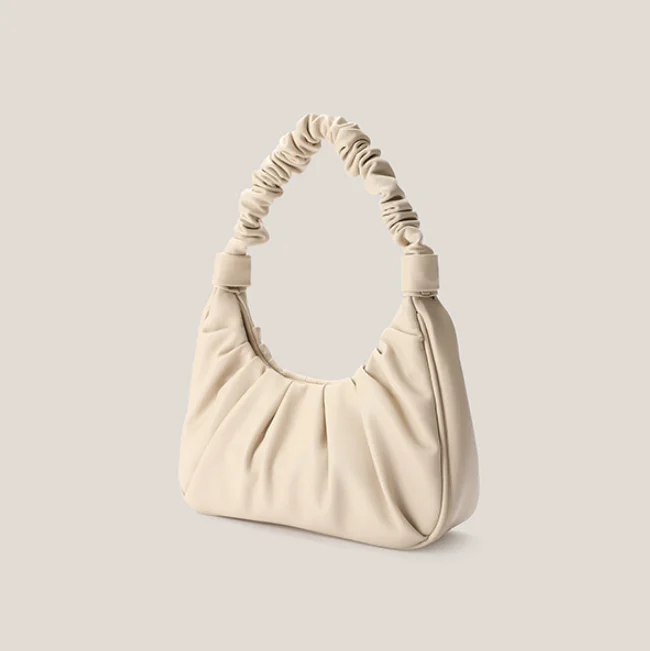 

Simple Color PU Shoulder Handbag