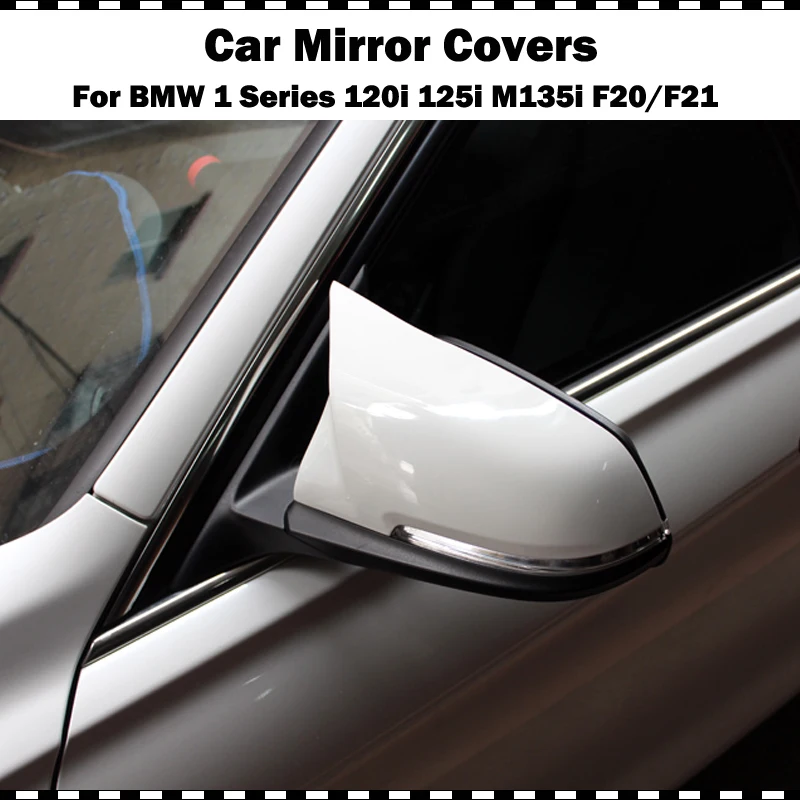 F20 блестящий белый пластиковый зеркальный чехол для BMW 1 серии хэтчбек 120i 125i M135i M140i