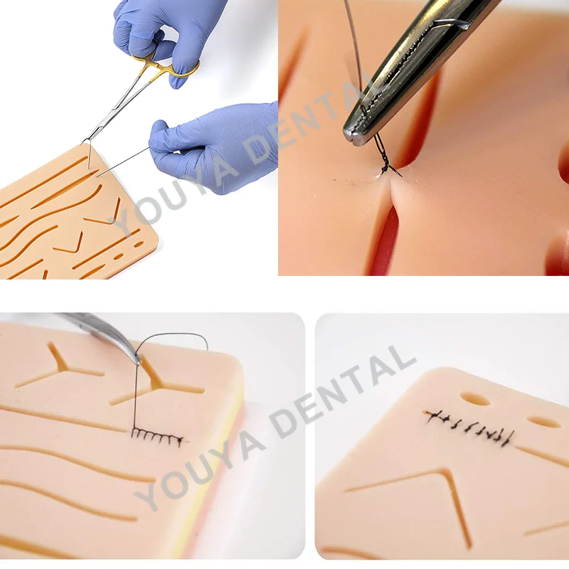 Силиконовая подкладка для швов набор тренировок хирургическая рана