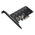 Адаптер SATA PCIe с 16 портами SATA III на PCI Express 3,0, контроллер, плата расширения, адаптер с поддержкой порта X4, X6, X8, X16, 6 Гбитс