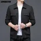 Высокое качество, новый дизайнерский бренд, Повседневная модная уличная одежда, черная куртка для мужчин, ветровка с несколькими карманами, пальто, мужская одежда 2022