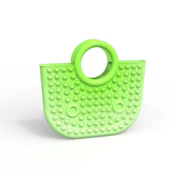 

Emerald Tote Bag Bubble Music Female Bag Color Silicone Decompression Bubble Music Female Bag Handbag Handbag Women