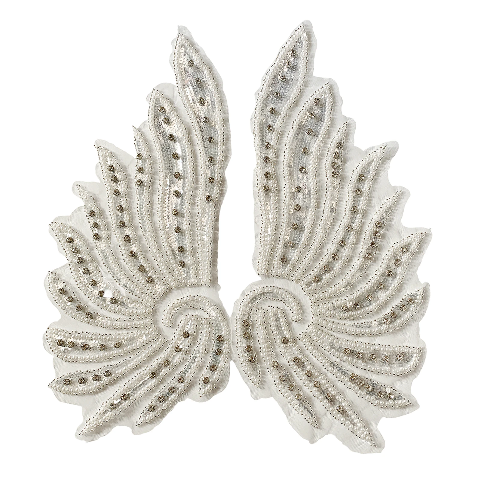 

Sewing Beaded Collar Neckline Clothes Applique Design Patch Clothes Trim