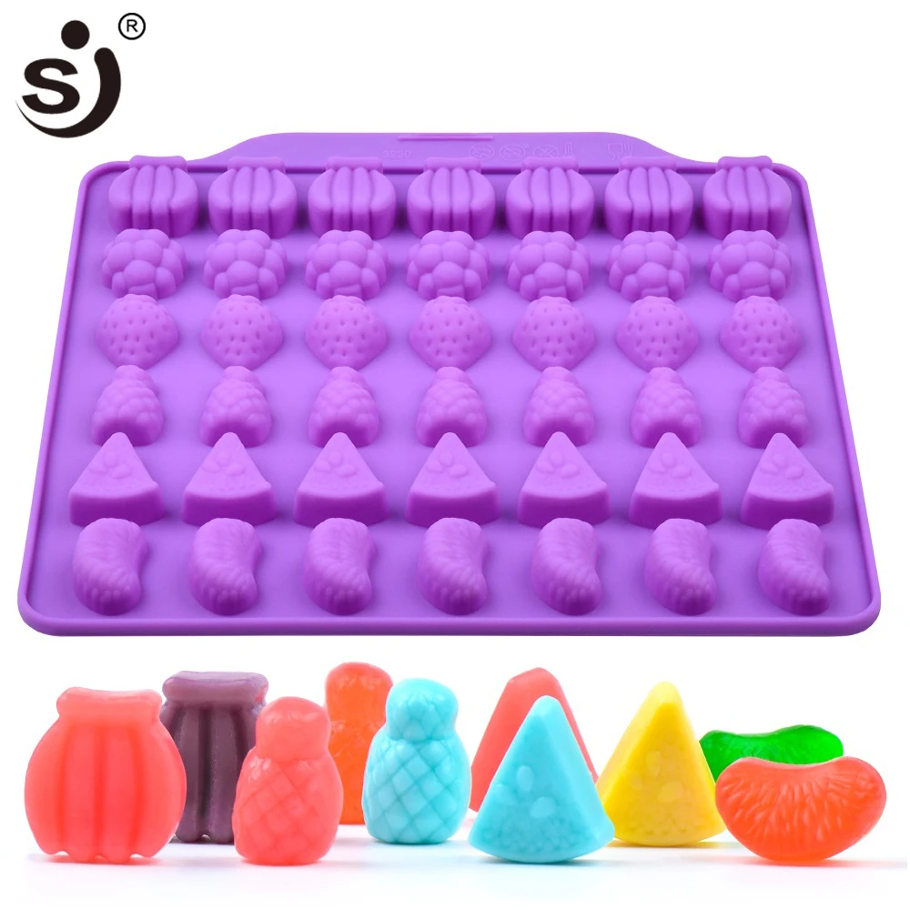 SJ фруктовые формы для шоколада из силикона в форме Рождественская форма конфет 3d