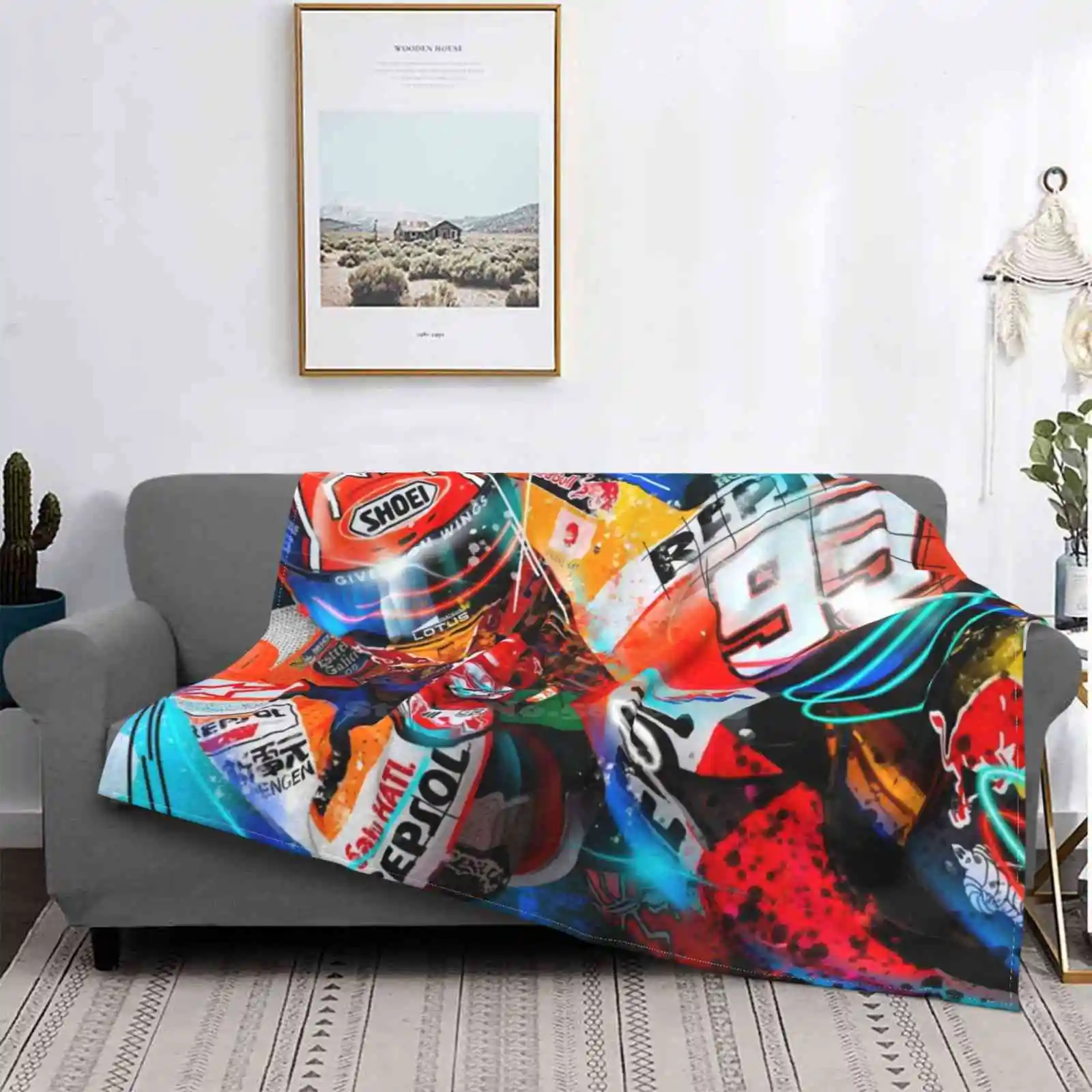 

Manta de franela carlida с изображением grafiti, большой выбор торжественных участков мира, manta de moto Art