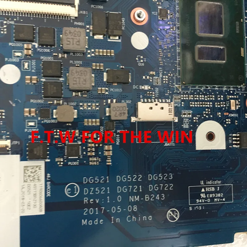 Günstig NM-B243 Laptop Motherboard Für Lenovo Ideapad 320-17IKB Original Mainboard 4GB-RAM I5-7200U GT940MX/920MX