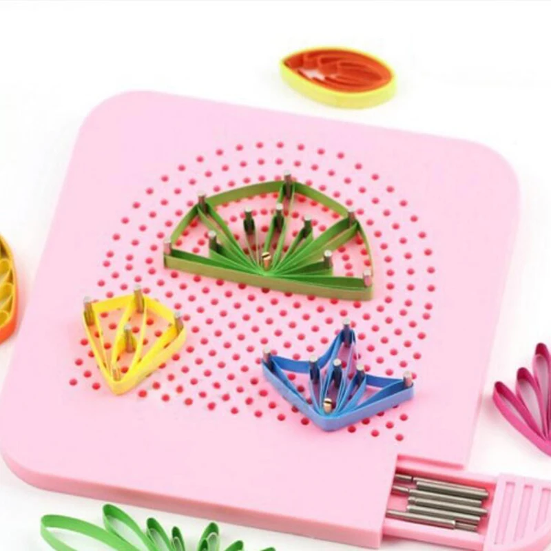 

Portable Paper Tool DIY Production Fold Child Stainless Steel ABS Fan Manual Grid Guide Winding Paper Tray