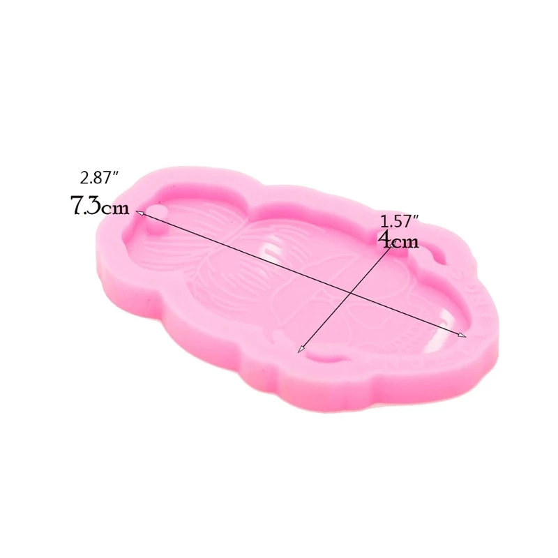 

Ghost Girl Shape Keychain Epoxy Resin Mold Key Chain Pendants Silicone Mould DIY Crafts Decorations Casting Tools