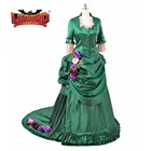 Революционный костюм в эпоху георгианской викторианской эпохи, бальное платье 18-го века, платье Рококо, зеленое платье Марии-Антуанетты, халат А-франчеса