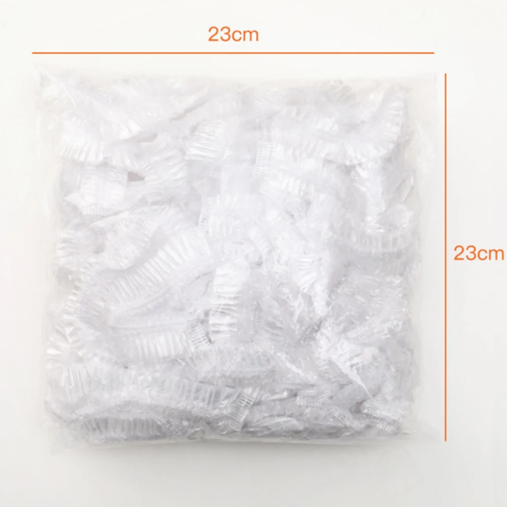 

100Pcs Disposable Plastic Film Bowl Cover Elastic Food Dust Covers Plastic Wrap Cover Food Elastic Wrap Kitchen Accessories