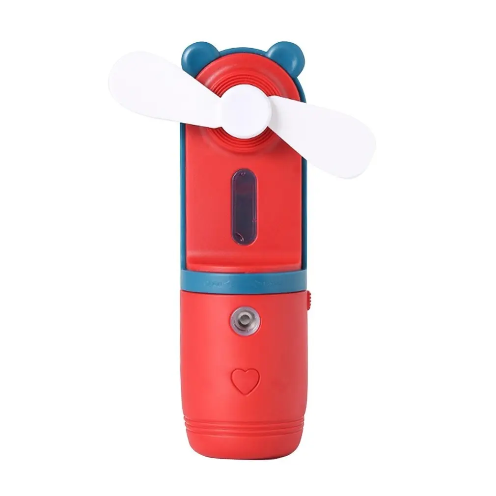 

Портативный вентилятор с распылителем воды, электрический USB Ручной Мини-кондиционер, увлажнитель воздуха для улицы