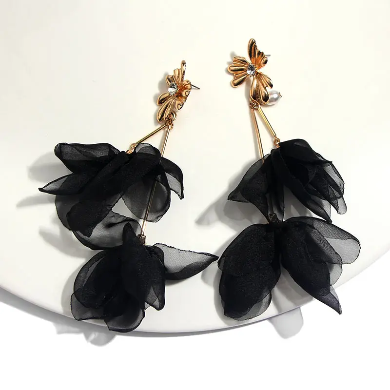 JJFOUCS богемные серьги-капли с бахромой для женщин геометрические черные кристаллы