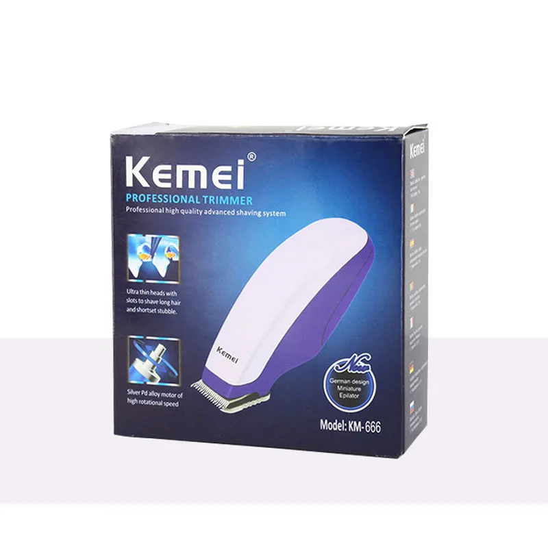 Электрический триммер для волос kemei KM666 портативная аккумуляторная