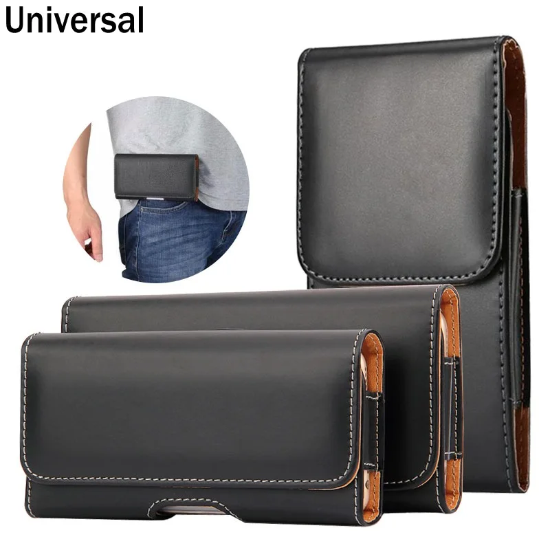 

Universal Phone Waist Bag for Lenovo For Xiaom For Huawe 4 to 5.5 inch Phone Case Business Belt Clip Wallet Cover PU Leather Bag