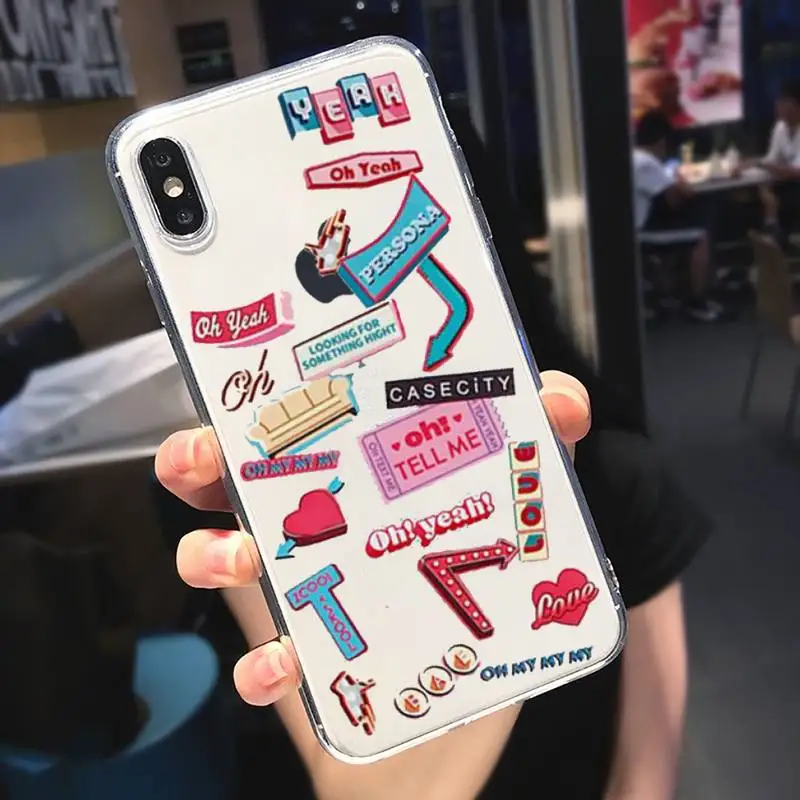 

Korean group pink label Phone Case Transparent for iPhone 6 7 8 11 12 s mini pro X XS XR MAX Plus