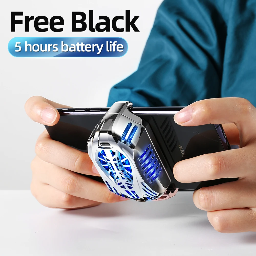 Охлаждающий вентилятор для телефона с беспроводной игровой ручкой Портативный