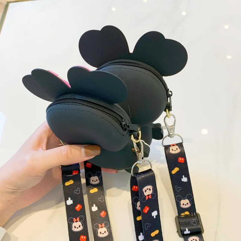 Детская маленькая сумка TSUM с Микки Маусом мультяшный силиконовый мини-кошелек