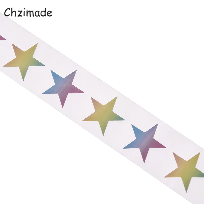 Chzimade 1M x 3 см красочный пластиковый квадратный след Светоотражающие Стикеры ленты