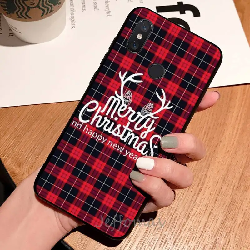 

New year Merry christmas Soft Phone Case Cover For Xiaomi Redmi Note 4 4x 5 6 7 8 pro S2 PLUS 6A PRO