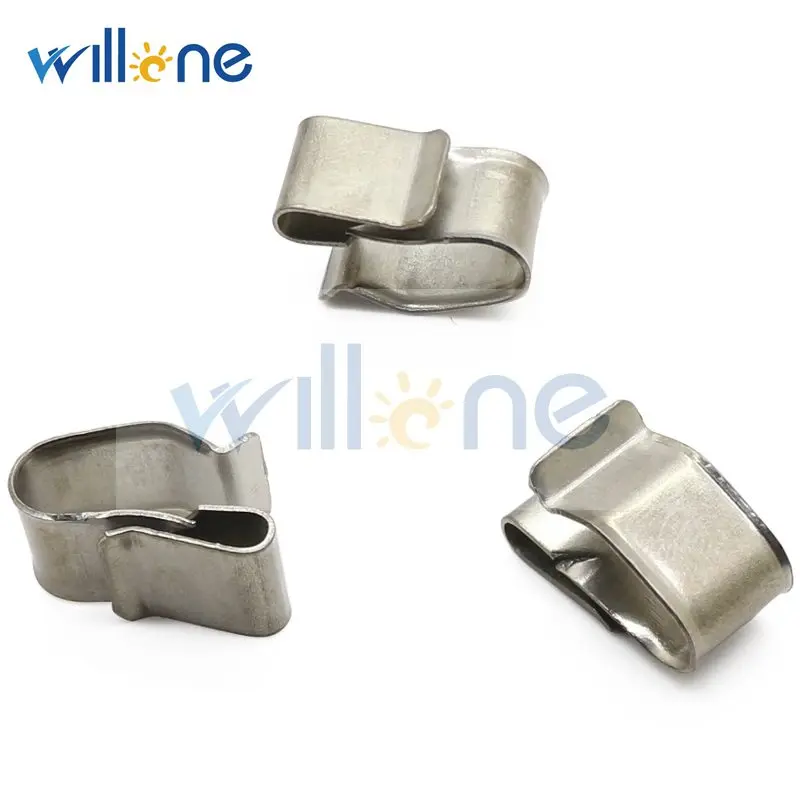 Willone 100 шт. PV солнечные кабельные зажимы из нержавеющей стали для крепления солнечного кабеля