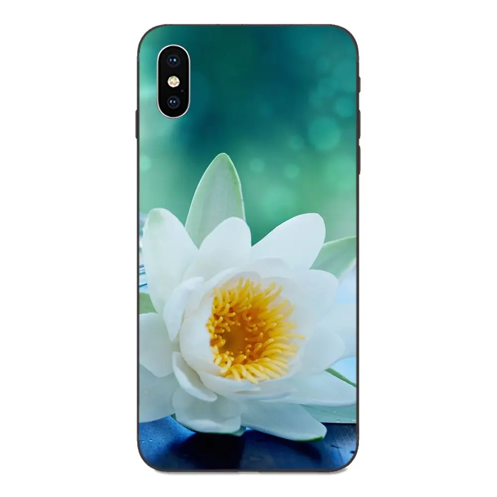 Bright Amazing Lotus Flower Artistic Sweet Flowers For Apple iPhone 4 4S 5 5S SE 6 6S 7 8 Plus X XS Max XR Soft Pattern | Мобильные