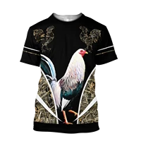 t shirt for men rooster pattern 3d printed unisex funny chicken symbol summer cool top streetwear tees dropshipping