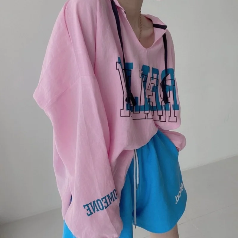 Женские толстовки Harajpoo с длинным рукавом и буквенным принтом Новинка осени 2021