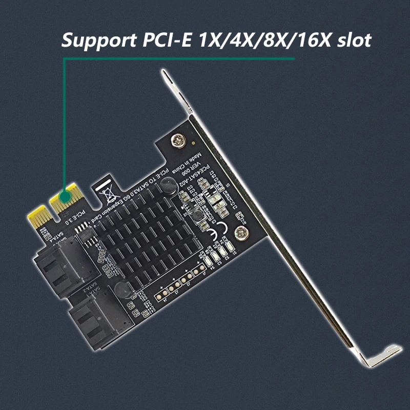 PCIE SATA карта PCI E адаптер Express 1X для SATA3.0 конвертер 4 Порты и разъёмы III 6 г расширения
