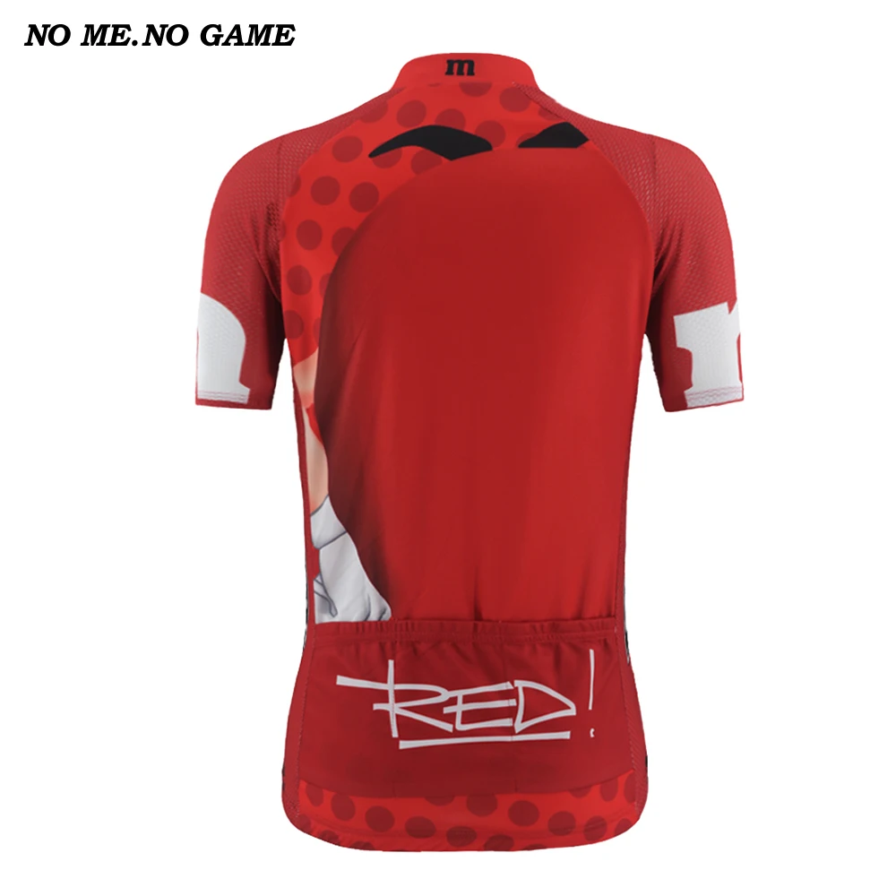Футболка велосипедная для девушек забавная красная рубашка с коротким рукавом