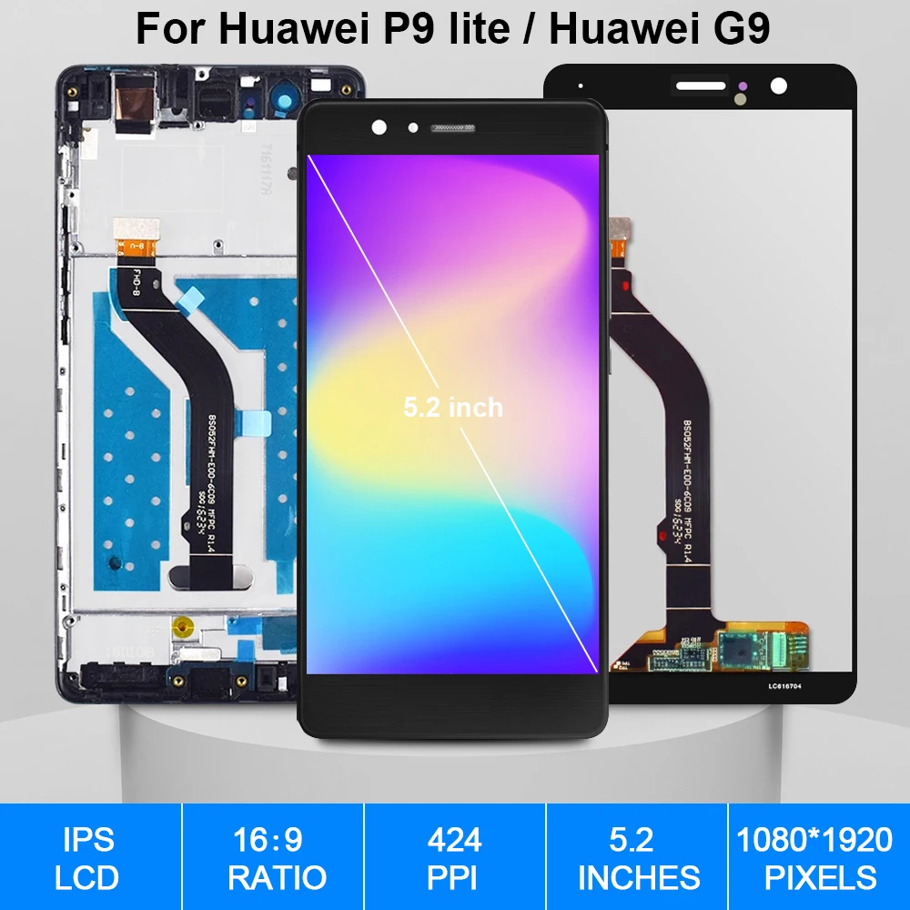 Pantalla Original para Huawei G9 pantalla LCD Digitalizador de pantalla t&aacute;ctil para Huawei P9 lite piezas de repuesto VNS-L31 VNS-L21 VNS-L22-1