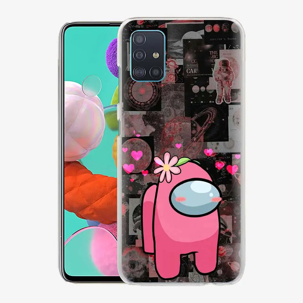 

Phone Case for Samsung Galaxy A51 A71 A50 A21s A31 A20e A10 A70 A30 A40 A41 A11 A20s Hard Original Cover Among Us Games