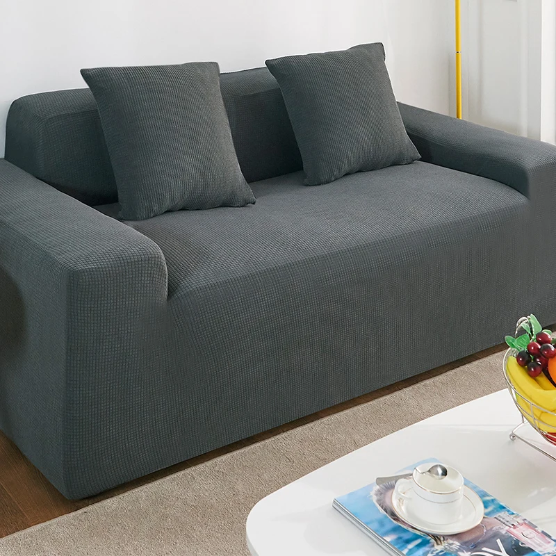 Holaroom Sofa Covers for Living Room Solid Sectional Cover Elastic Couch Home Decor Fundas Slipover cover sofa | Дом и сад