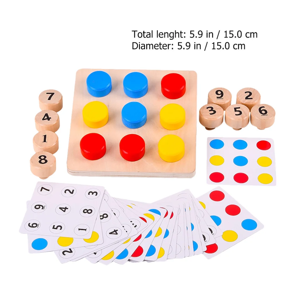 

1 Set Screw Matching Wooden Board Nut Assembling Learning for Children