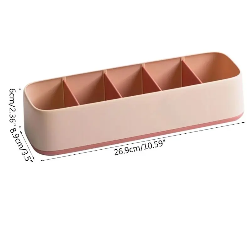 

5 Grid Underwear Sock Storage Organizer Drawer Classification Bra Pants Divider Tidy Wardrobe Cosmetics Box