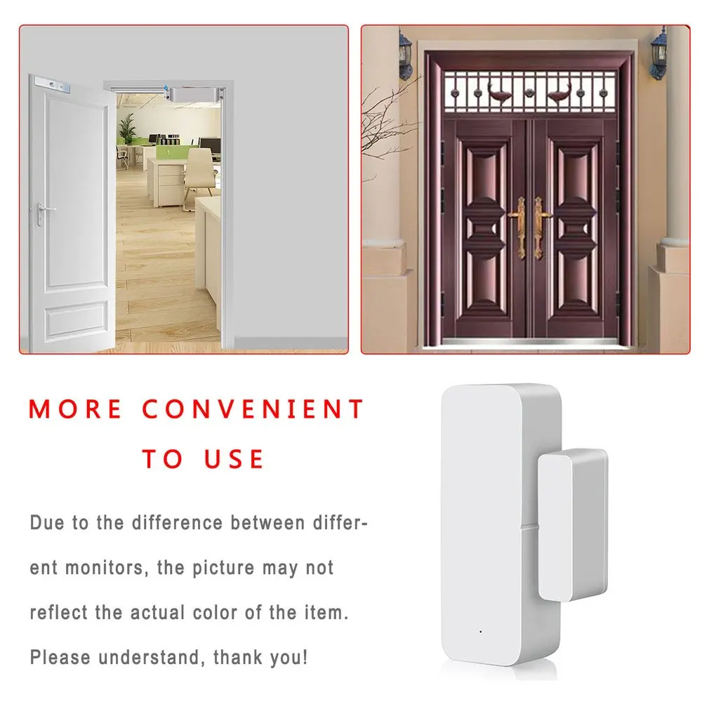 

Smart home Tuya door window WiFi sensor cabinet, door open/close detector WiFi App Notification Alert Alarm Lighting Automation