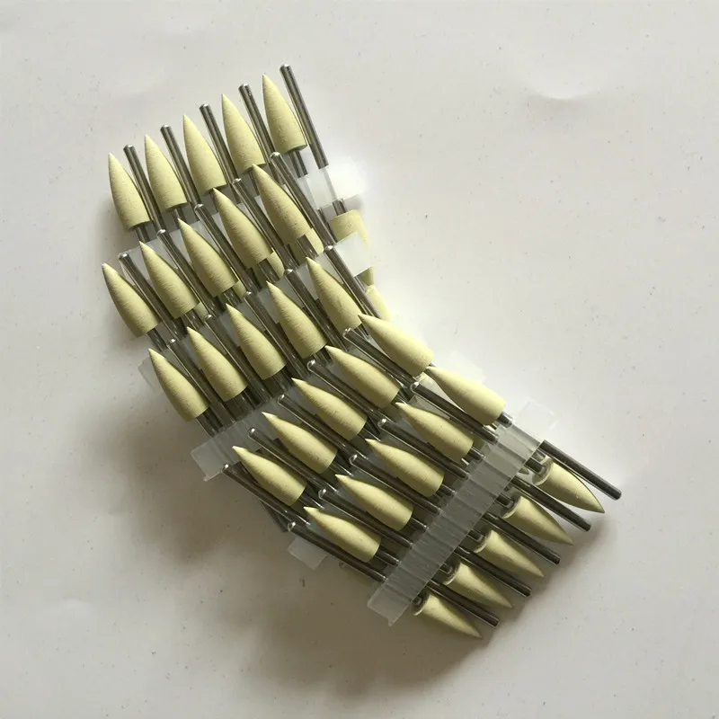 Желтая стоматологическая силиконовая резина полировальные инструменты для